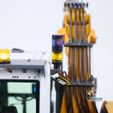 1/14 Remote Control Hydraulic Wheeled Excavator 7CH Valves 2WD/4WD Metal RC Digger RTR Axle Lock Flysky PL18EV Lite Light System