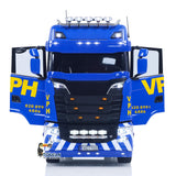 MD MODEL 770S 4X4 Metal Chassis 1/14 RC Tractor Truck Radio Control Lorry Car 2Speed Gearbox Flowing Water Light Cab Suspension