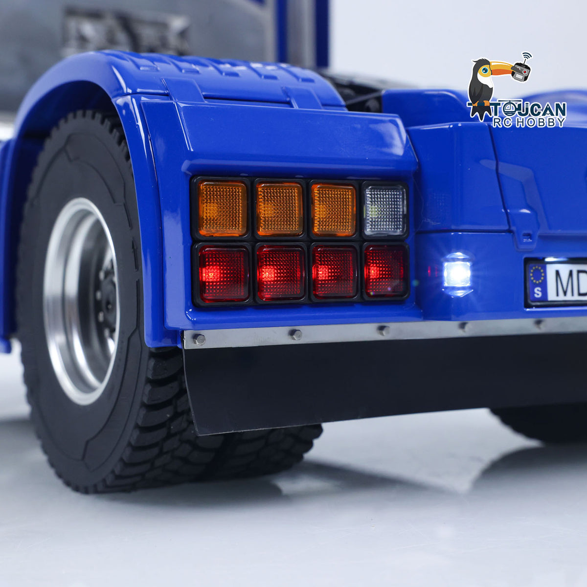 MD-SC-44 Ready to Run 1/14 Metal 4x4 RC Tractor Truck w/Diff Locks Wheel Hub Reduction Sound Module & Battery