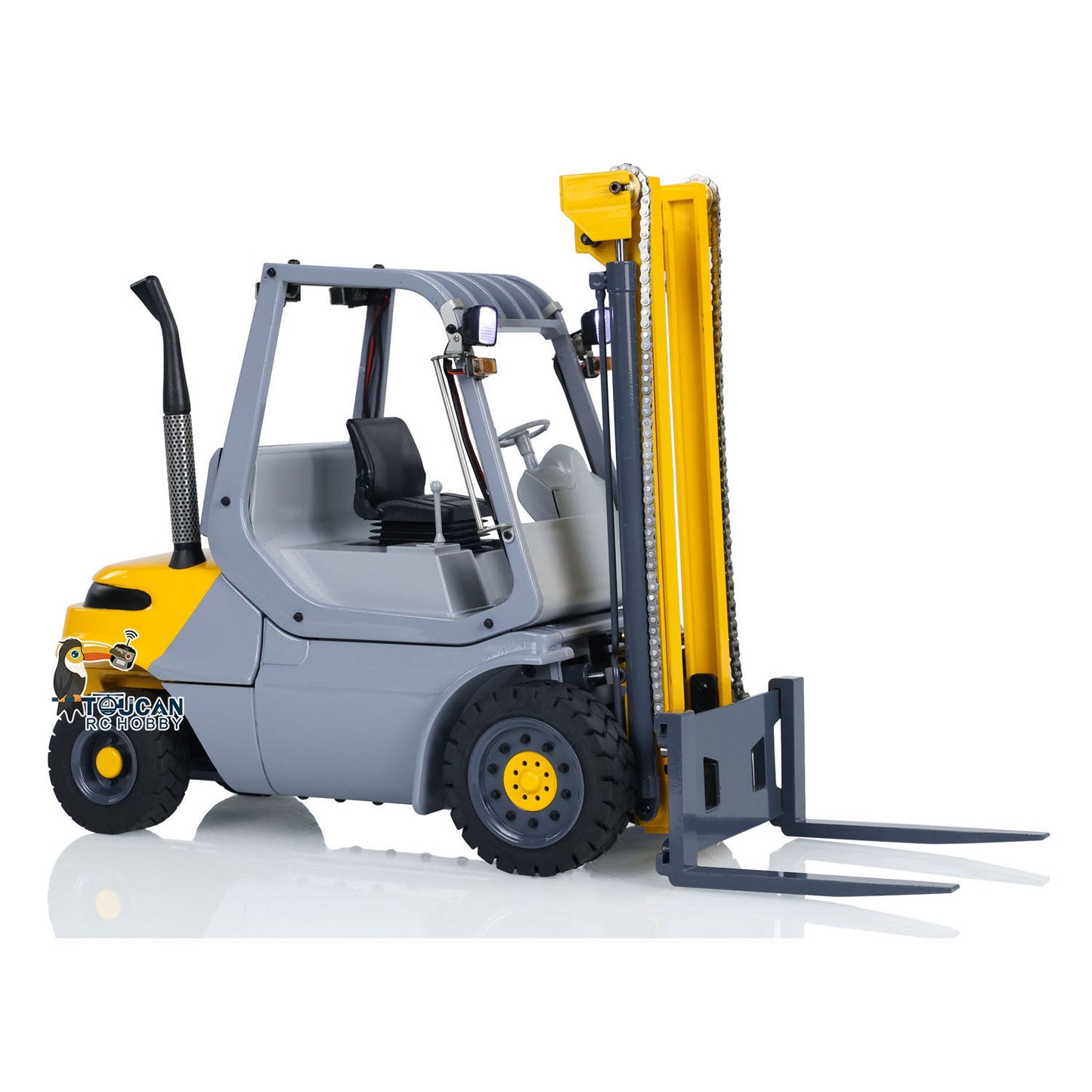 1/14 Skala RC Hydraulische Gabelstapler Metall Rädern Transfer Fahrzeug RTR Folk Lift Truck Licht Sound