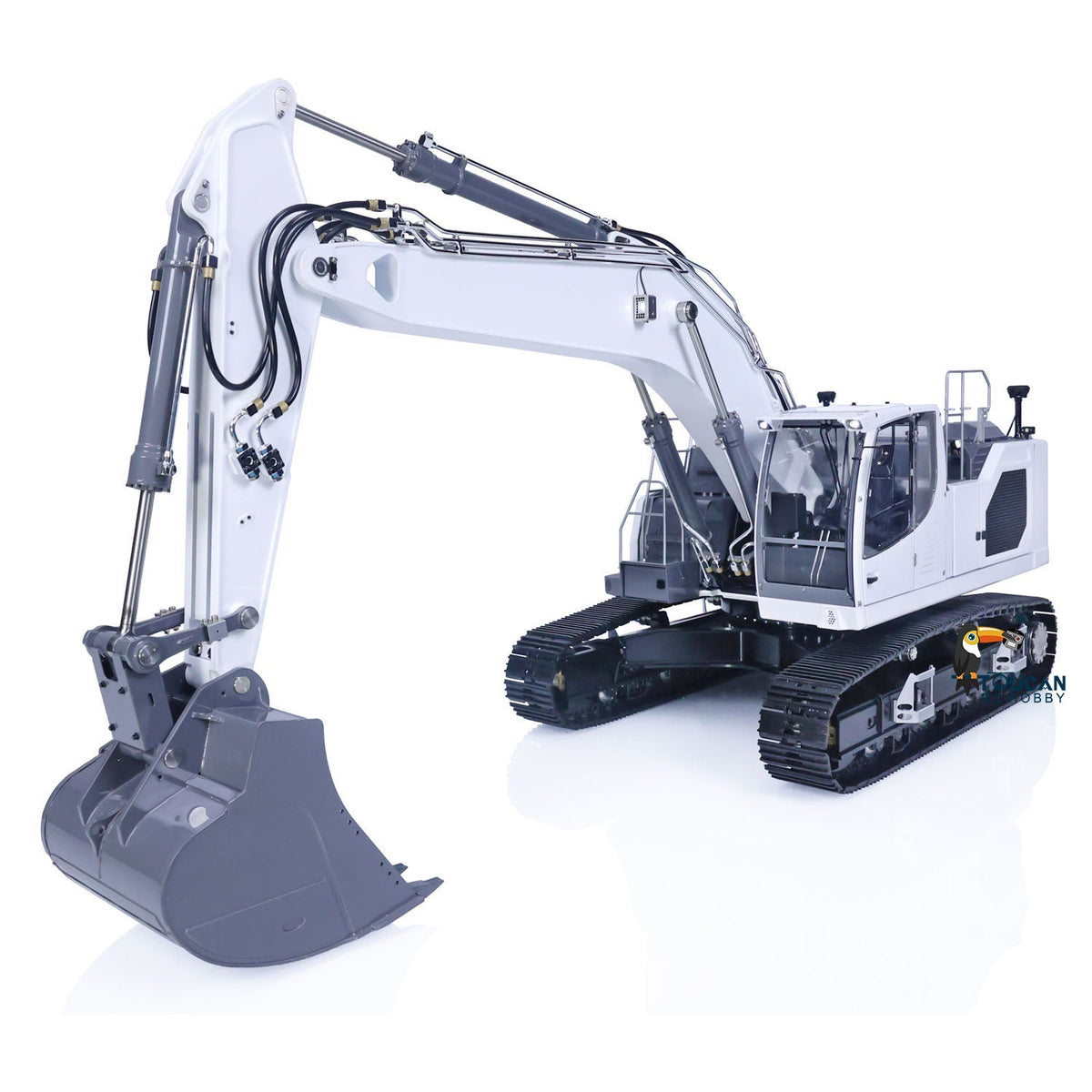 TOUCAN RC HOBBY 1/14 Scale LESU 945 Metal Hydraulic RC Digger LESU Aoue-LR945 Wireless Radio Control Excavator Assembled Painted Lights System 7CH Valve