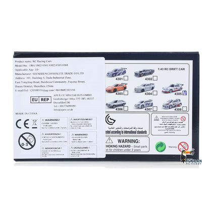 1/43 2,4G Funksteuerung Drift Auto Rennfahrzeuge High Speed 15KM/H 4WD Mini Auto Modell Batterie Lichter RTR Kinder Spielzeug Geschenk 