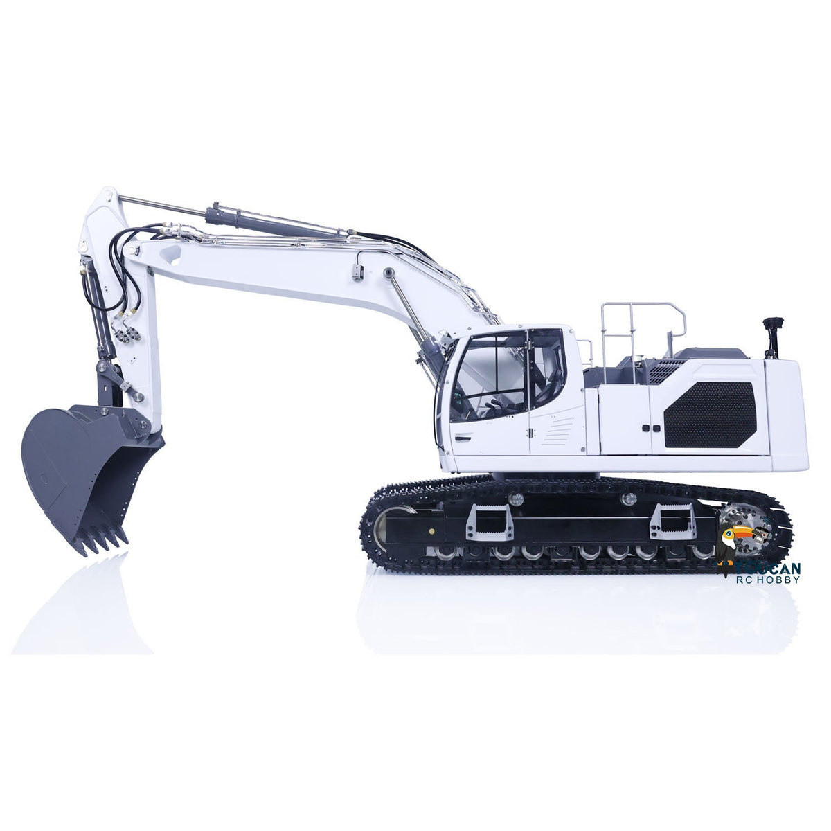 TOUCAN RC HOBBY 1/14 Scale LESU 945 Metal Hydraulic RC Digger LESU Aoue-LR945 Wireless Radio Control Excavator Assembled Painted Lights System 7CH Valve