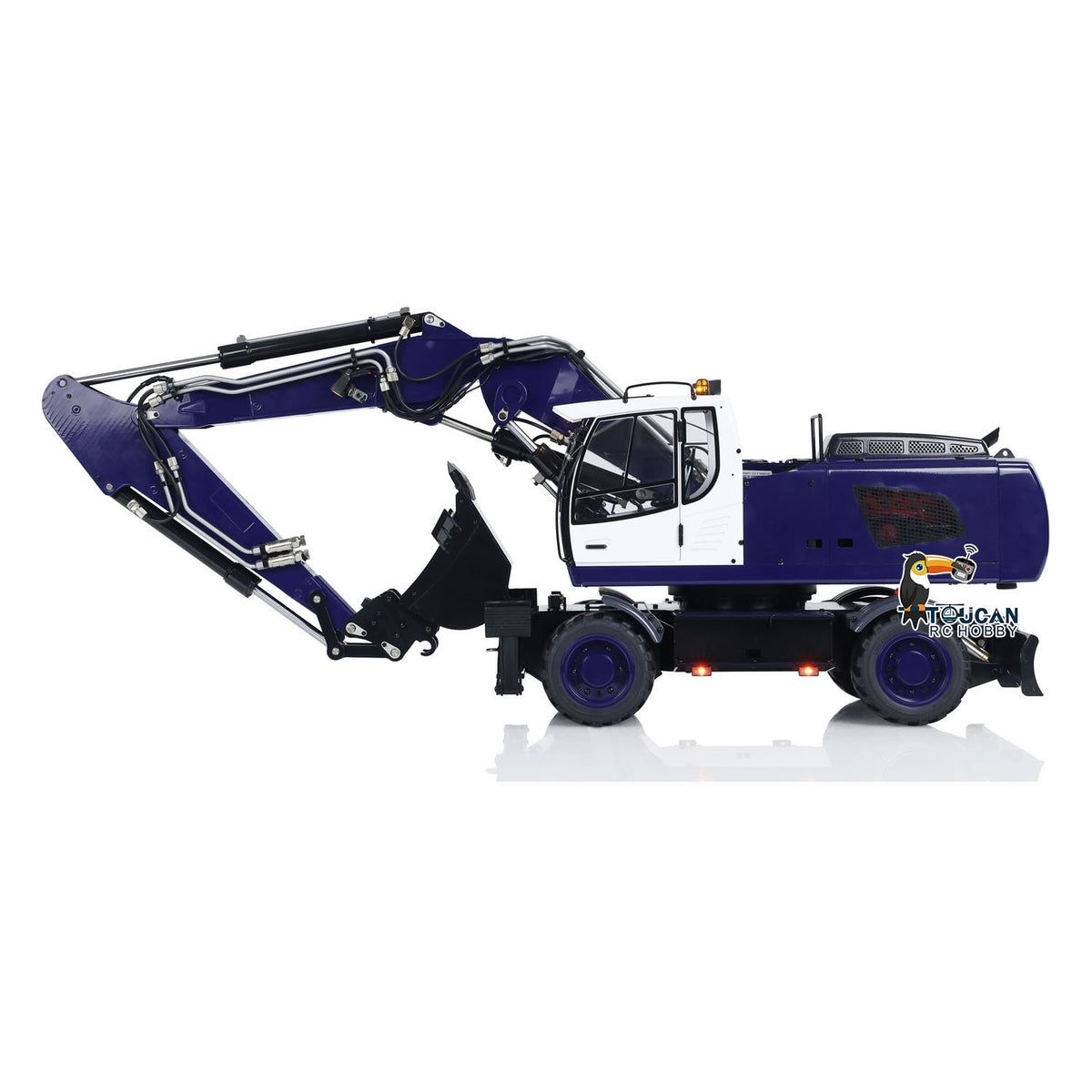TOUCAN RC HOBBY MTM 946-3 Metal 1/14 RC Hydraulic Excavator Remote Control Digger 8-ways Reserving Valves for Model Enthusiasts