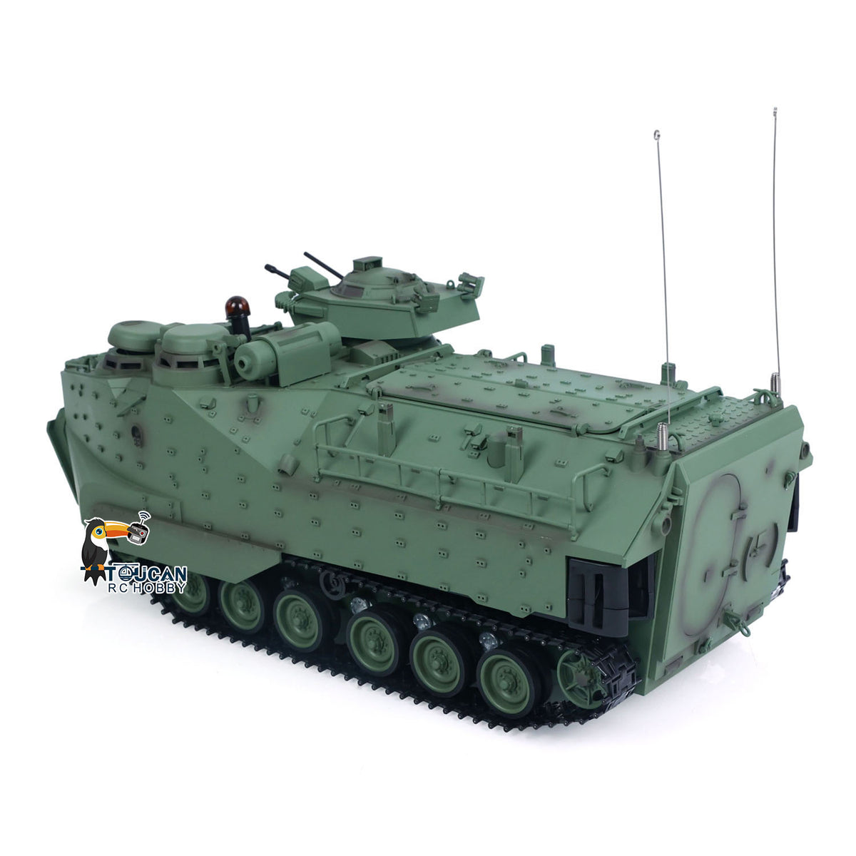 TOUCAN RC HOBBY Tongde TD3.0 1/16 Scale RC Armored Transport Vehicle Remote Control Tank Model Infrared Combat 320degrees Rotating Sound Smoke Lights