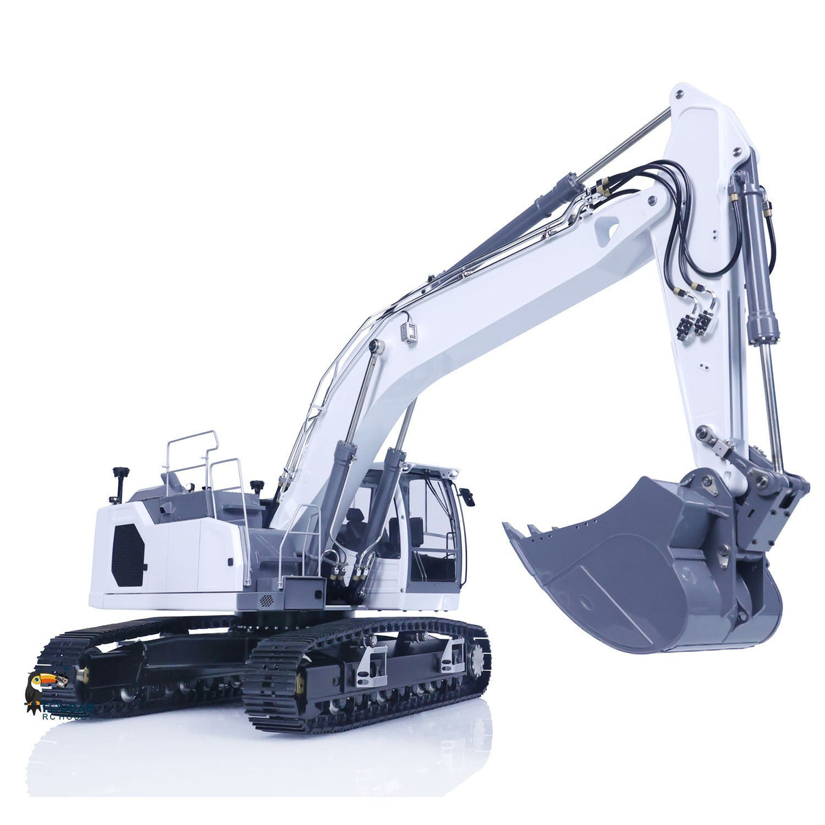 TOUCAN RC HOBBY 1/14 Scale LESU 945 Metal Hydraulic RC Digger LESU Aoue-LR945 Wireless Radio Control Excavator Assembled Painted Lights System 7CH Valve