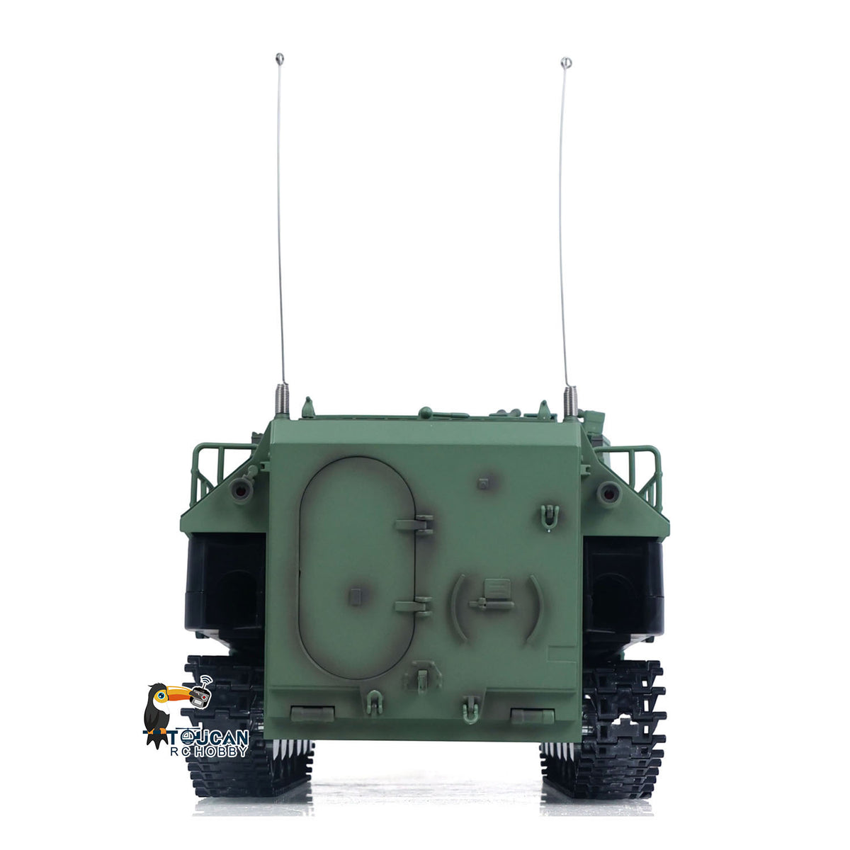 TOUCAN RC HOBBY Tongde TD3.0 1/16 Scale RC Armored Transport Vehicle Remote Control Tank Model Infrared Combat 320degrees Rotating Sound Smoke Lights