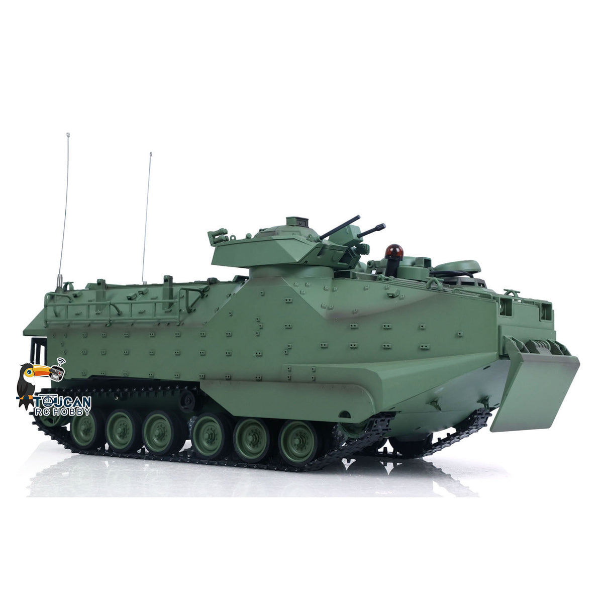 TOUCAN RC HOBBY Tongde TD3.0 1/16 Scale RC Armored Transport Vehicle Remote Control Tank Model Infrared Combat 320degrees Rotating Sound Smoke Lights