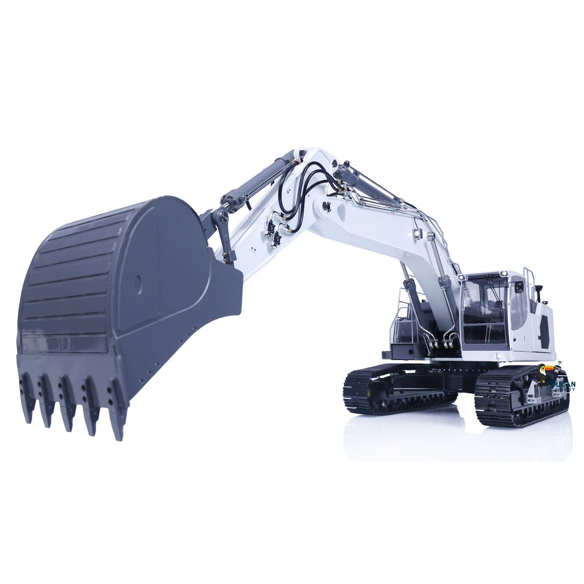 TOUCAN RC HOBBY 1/14 Scale LESU 945 Metal Hydraulic RC Digger LESU Aoue-LR945 Wireless Radio Control Excavator Assembled Painted Lights System 7CH Valve