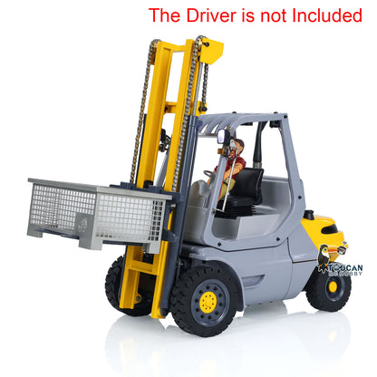 1/14 Skala RC Hydraulische Gabelstapler Metall Rädern Transfer Fahrzeug RTR Folk Lift Truck Licht Sound