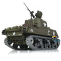 Henglong 1/16 Profession TK7.0 USA M4A3 Sherman 3898 RTR RC Tank BB IR Smoke 360 Degrees Turret Metal Tracks Sprockets Idlers Road Wheels