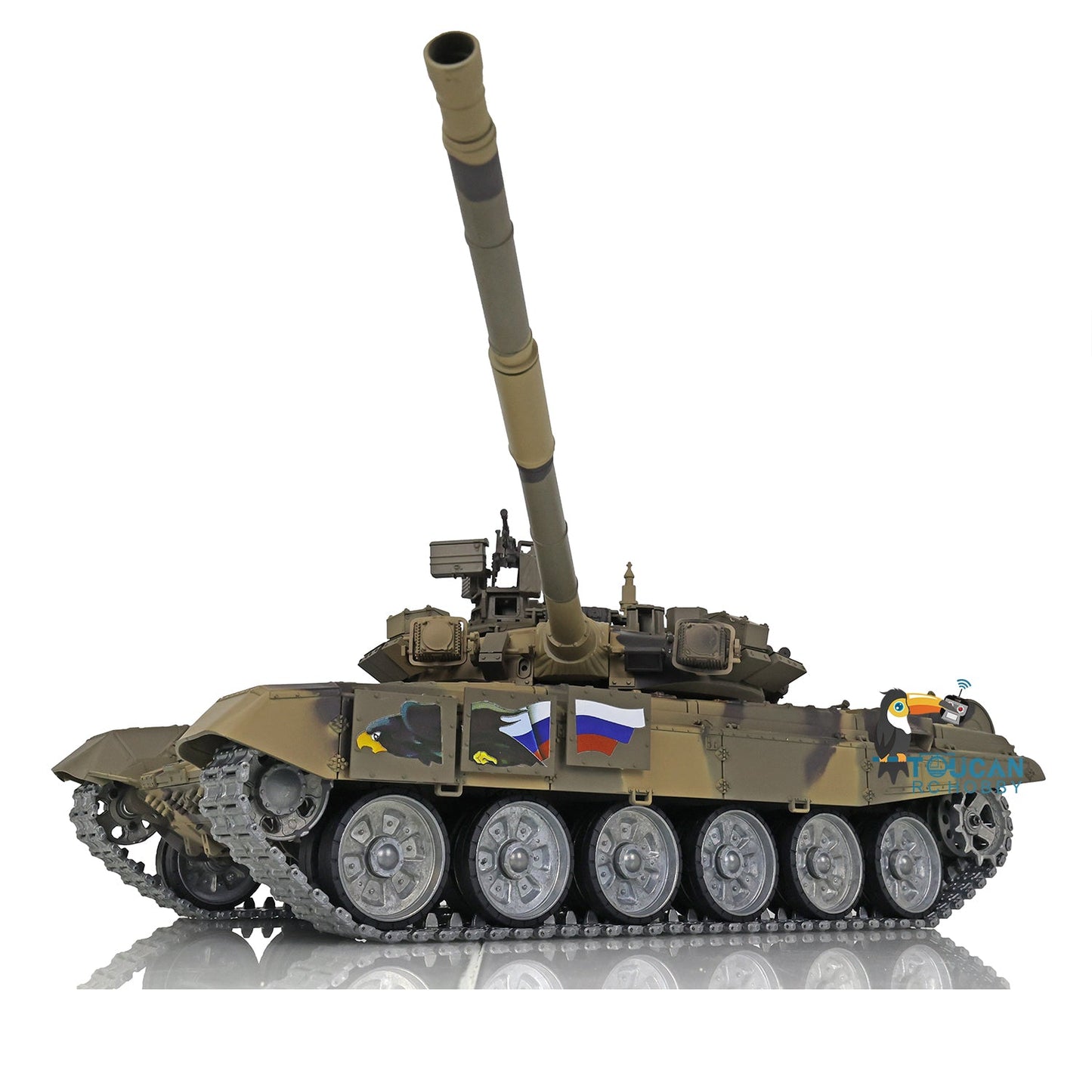 Henglong 1/16 TK7.0 Profession 3938 Russian T90 RTR RC Tank FPV 360 Degrees Turret IR BB Smoke Metal Sprockets Idlers Road Wheels