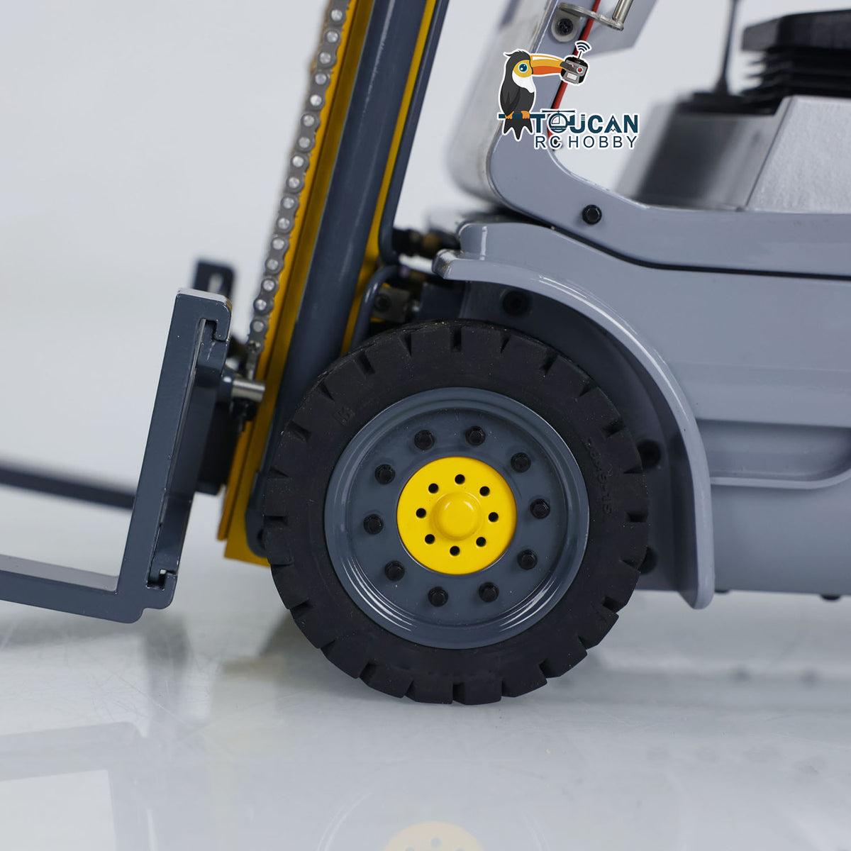 1/14 Skala RC Hydraulische Gabelstapler Metall Rädern Transfer Fahrzeug RTR Folk Lift Truck Licht Sound