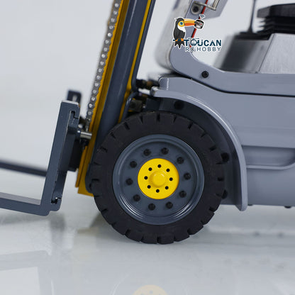 1/14 Skala RC Hydraulische Gabelstapler Metall Rädern Transfer Fahrzeug RTR Folk Lift Truck Licht Sound