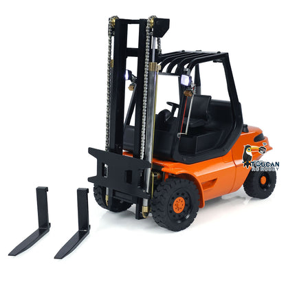 Metall 1/14 RC Hydraulische Ausrüstung Radio Control Gabelstapler Rädern Transfer Auto Bau Fahrzeuge LED Licht Sound System PNP 
