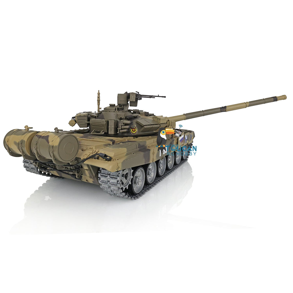 Henglong 1/16 TK7.0 Profession 3938 Russian T90 RTR RC Tank FPV 360 Degrees Turret IR BB Smoke Metal Sprockets Idlers Road Wheels