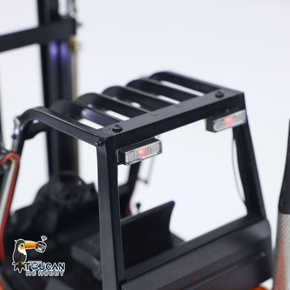 Metall 1/14 RC Hydraulische Ausrüstung Radio Control Gabelstapler Rädern Transfer Auto Bau Fahrzeuge LED Licht Sound System PNP 