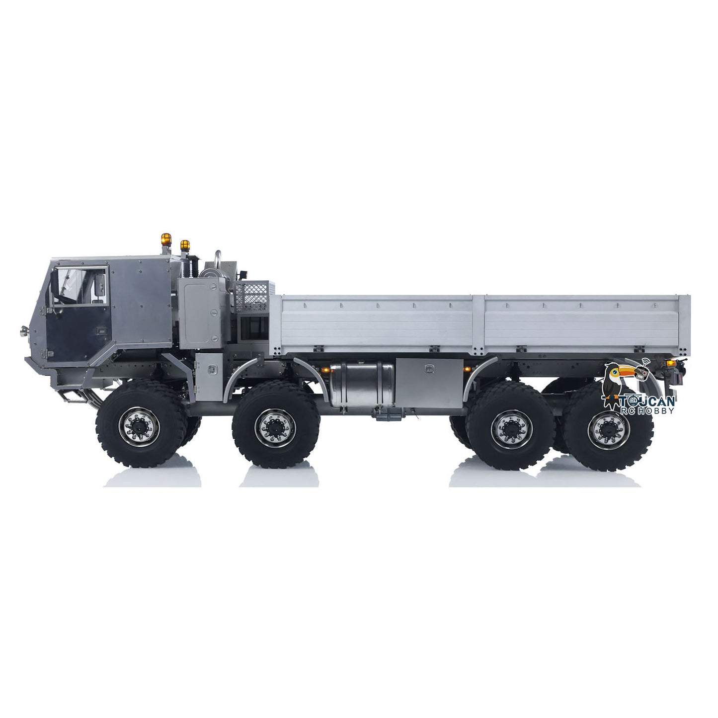 T815 3Speed 1/14 RC Off Road Military Truck Metal Body Remote Control 8*8 Transport Vehicle Flysky ST8 Radio Light Sound