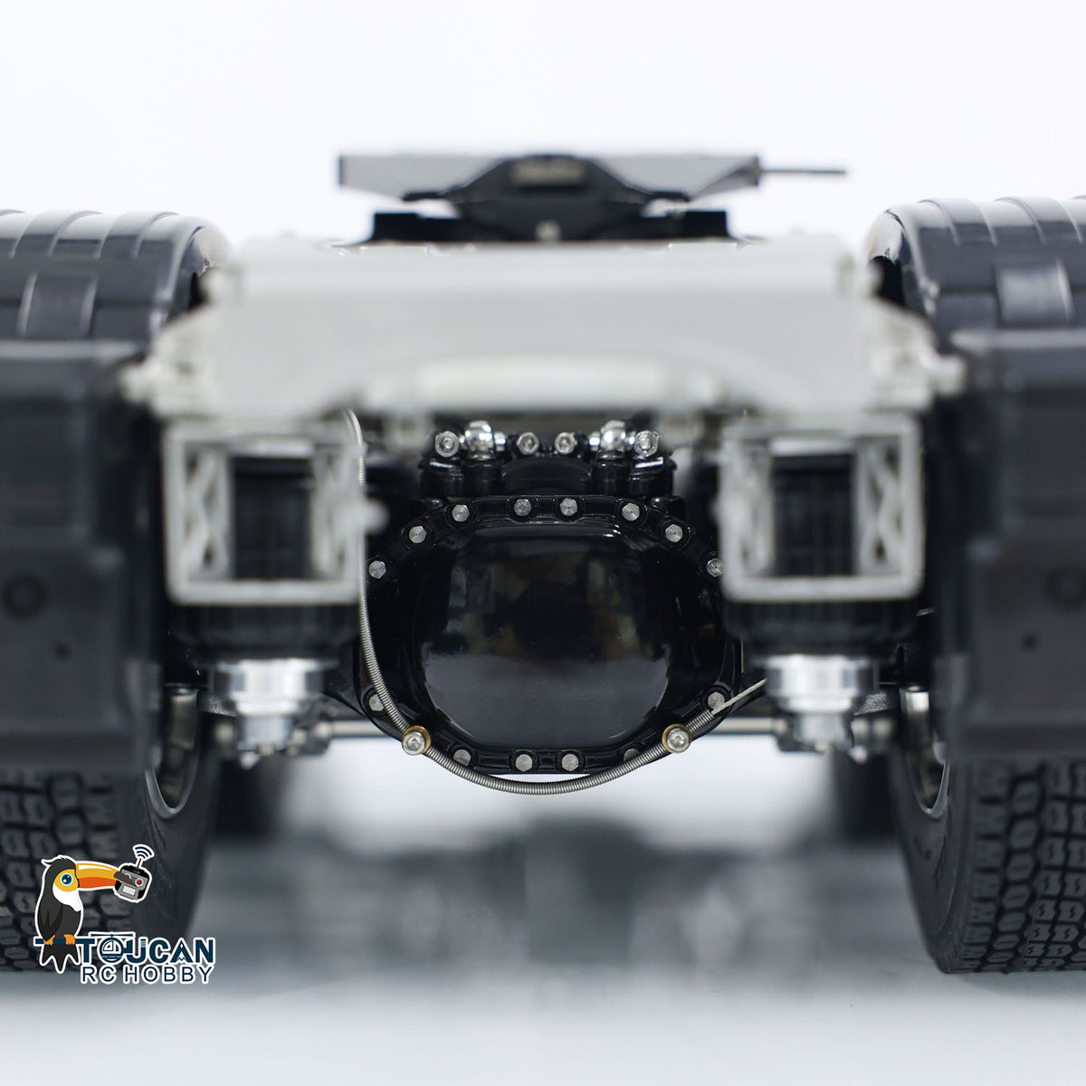 Metall-6x6-Chassis für 770S 1/14 RC-Sattelzugmaschine, 3-Gang-Getriebe, Differentialsperrenachsen, mit Sound- und Lichtsystem