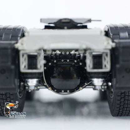 Metall-6x6-Chassis für 770S 1/14 RC-Sattelzugmaschine, 3-Gang-Getriebe, Differentialsperrenachsen, mit Sound- und Lichtsystem