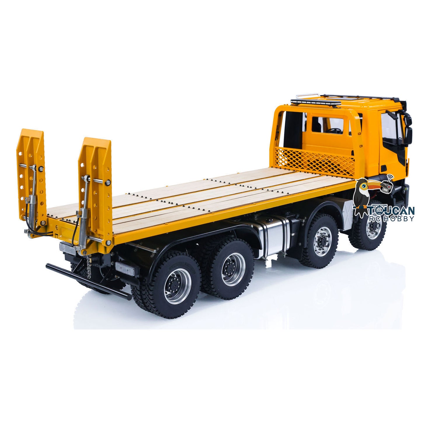 1/14 8X8 RC Hydraulischer Abschleppwagen 2-Gang-Fernbedienung Straßenrettungsfahrzeug CNC-Achsdifferentialsperren Lichtsystem Batterie