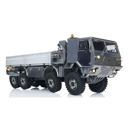 T815 3Speed 1/14 RC Off Road Military Truck Metal Body Remote Control 8*8 Transport Vehicle Flysky ST8 Radio Light Sound