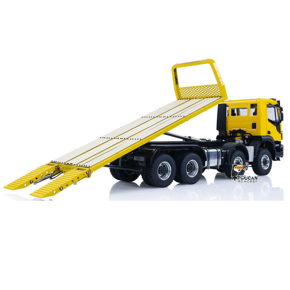 1/14 8x4 Metall RC Hydraulische Abschleppwagen Fernbedienung Rettungsfahrzeuge Emulierte Spielzeugauto Geschenk für Kinder Erwachsene PNP