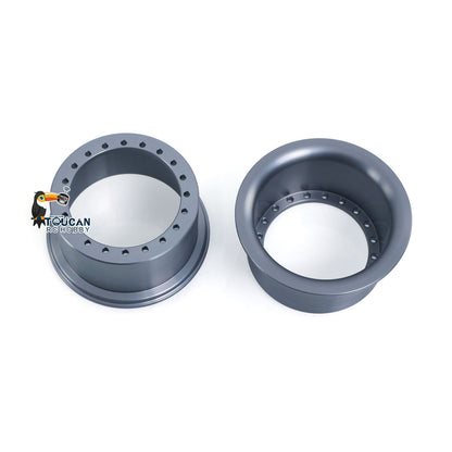 TOUCAN RC HOBBY JDM 198S Metal Front/Rear Axle/Wheel Hub Accessories for 1/14 RC Hydraulic Loader DIY Modified Vehicle Scale Model
