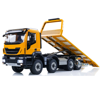 1/14 8X8 RC Hydraulischer Abschleppwagen 2-Gang-Fernbedienung Straßenrettungsfahrzeug CNC-Achsdifferentialsperren Lichtsystem Batterie