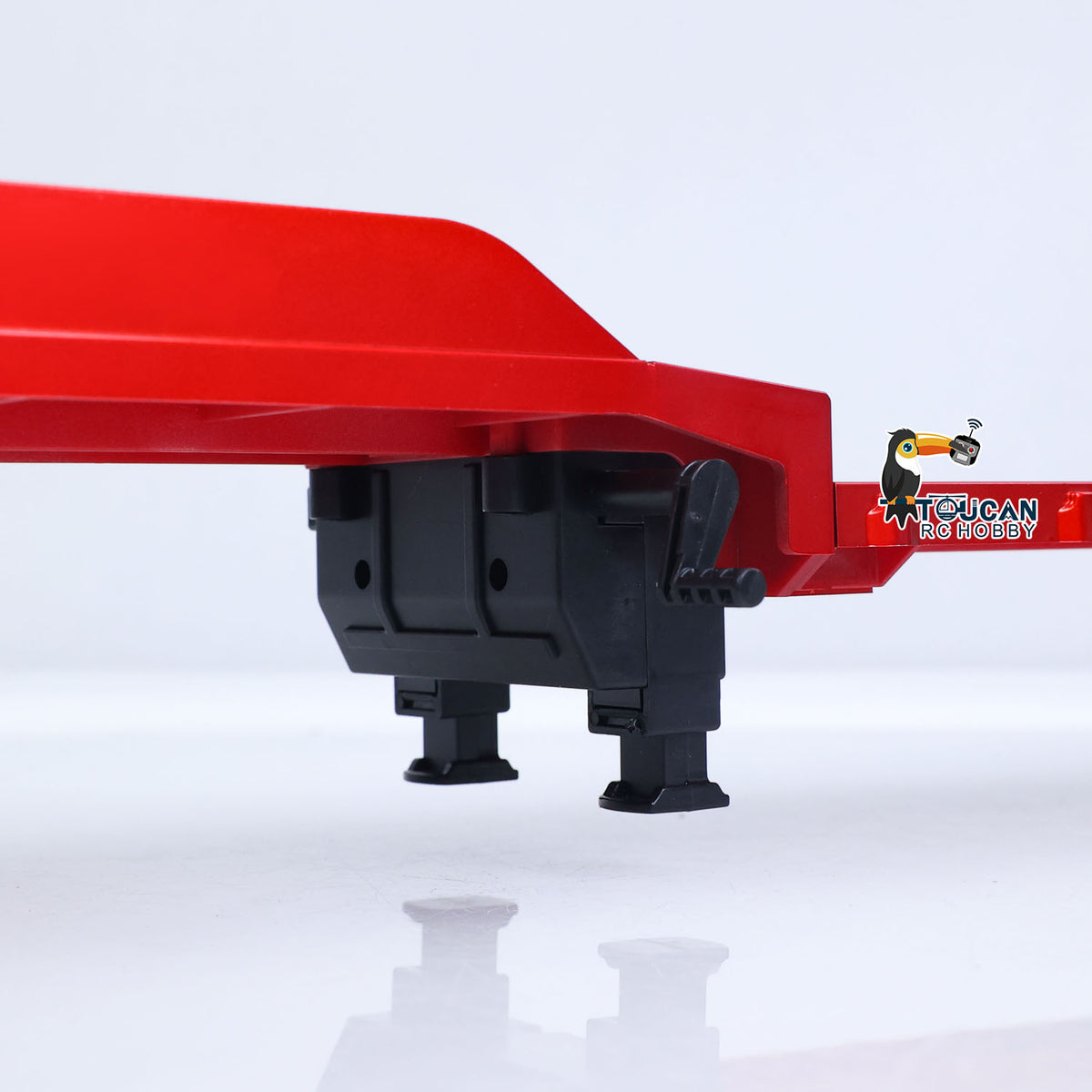 TOUCAN RC HOBBY HUINA RTR 1/24 Remote Control Tractor Truck 770S W/ Light Sound System Manual Support Legs Tail Board 3Axle Semi Flatbed Trailer