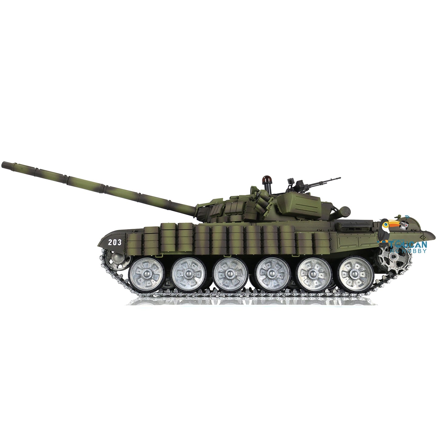 1/16 Maßgeschneiderter Heng Long TK7.0 Ferngesteuerter, fahrbereiter BB IR T72 Panzer 3939 Metallketten Räder FPV Rauch Sound