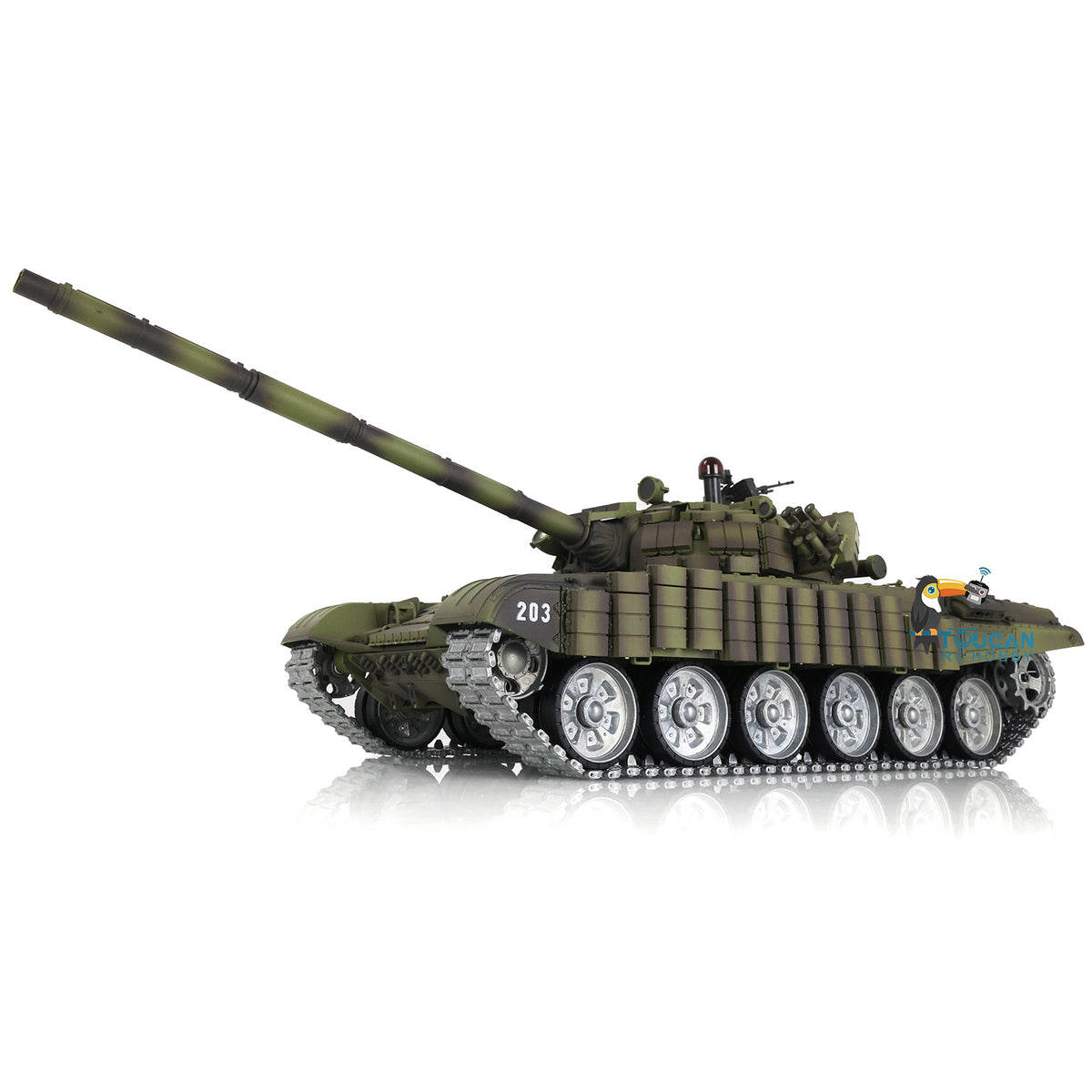 1/16 Maßgeschneiderter Heng Long TK7.0 Ferngesteuerter, fahrbereiter BB IR T72 Panzer 3939 Metallketten Räder FPV Rauch Sound