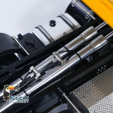 1/14 8X8 RC Hydraulic Wrecker Truck 2Speed Remote Control Road Rescue Vehicle CNC Axle Differential Locks Light System Battery