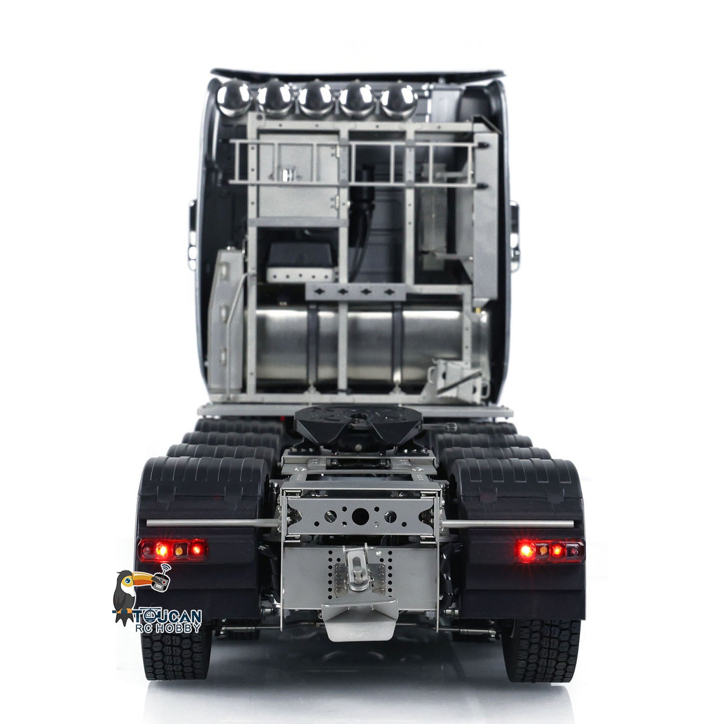 1/14 Ferngesteuerter Sattelschlepper 3363 LKW 10x10 Metallchassis Betriebsbereiter LKW Emuliertes Modell Lichter Geräusche 3-Gang-Getriebe