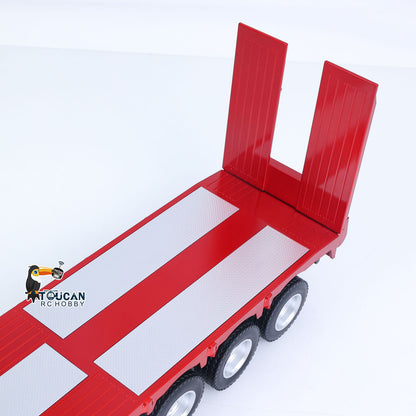 TOUCAN RC HOBBY HUINA RTR 1/24 Remote Control Tractor Truck 770S W/ Light Sound System Manual Support Legs Tail Board 3Axle Semi Flatbed Trailer