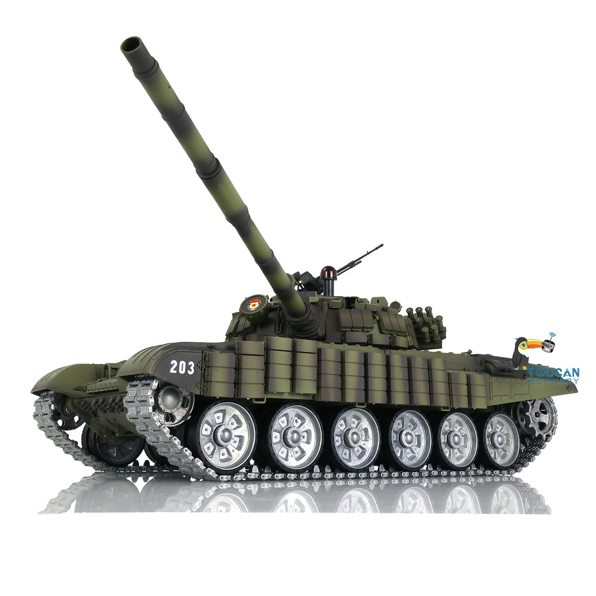 1/16 Maßgeschneiderter Heng Long TK7.0 Ferngesteuerter, fahrbereiter BB IR T72 Panzer 3939 Metallketten Räder FPV Rauch Sound