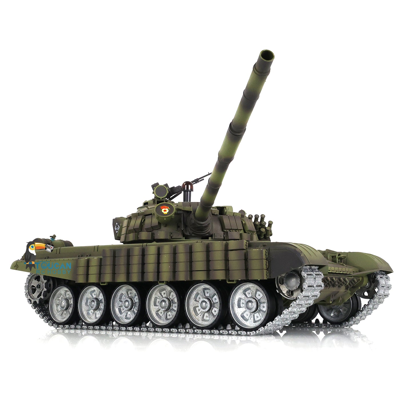 1/16 Maßgeschneiderter Heng Long TK7.0 Ferngesteuerter, fahrbereiter BB IR T72 Panzer 3939 Metallketten Räder FPV Rauch Sound