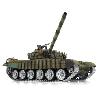 Henglong 1/16 TK7.0 Russian T72 RTR RC Tank 3939 with BB IR 360 Degrees Turret Smoke Metal Tracks Gearbox Sprockets Idlers Road Wheels