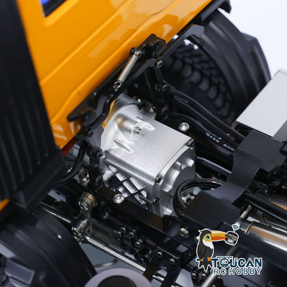 1/14 8X8 RC Hydraulischer Abschleppwagen 2-Gang-Fernbedienung Straßenrettungsfahrzeug CNC-Achsdifferentialsperren Lichtsystem Batterie