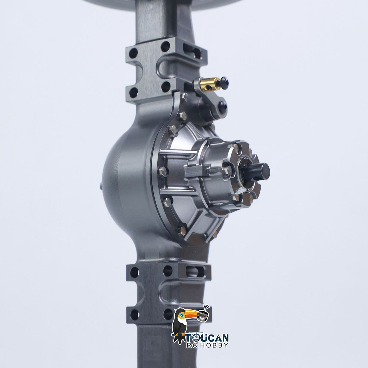 TOUCAN RC HOBBY JDM 198S Metal Front/Rear Axle/Wheel Hub Accessories for 1/14 RC Hydraulic Loader DIY Modified Vehicle Scale Model
