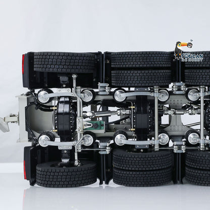 1/14 Ferngesteuerter Sattelschlepper 3363 LKW 10x10 Metallchassis Betriebsbereiter LKW Emuliertes Modell Lichter Geräusche 3-Gang-Getriebe