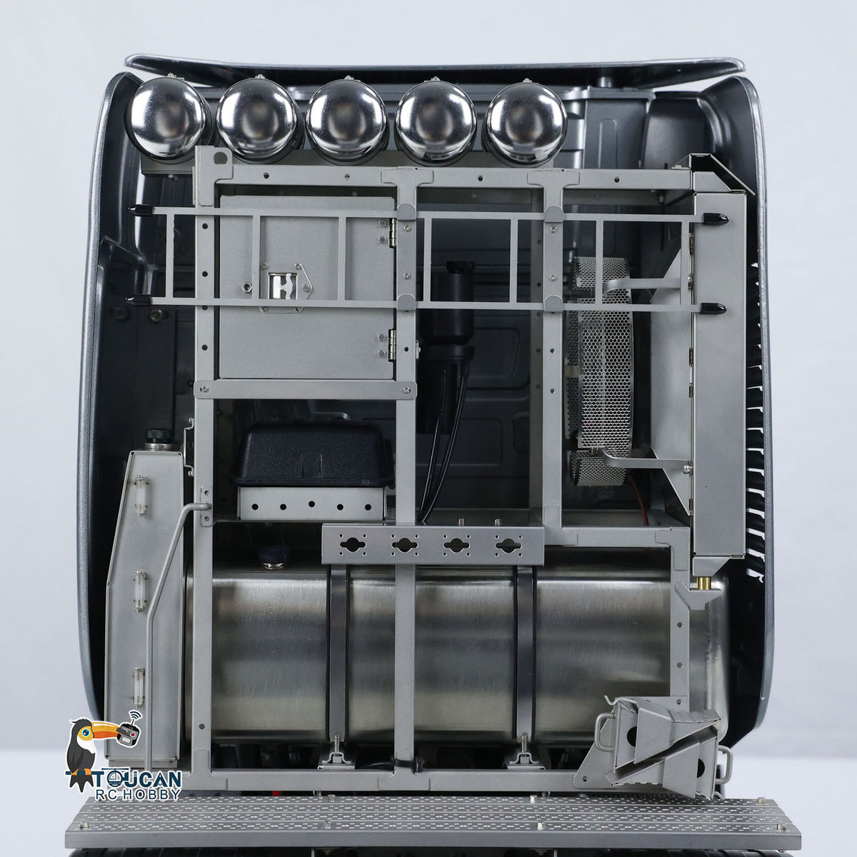 1/14 Ferngesteuerter Sattelschlepper 3363 LKW 10x10 Metallchassis Betriebsbereiter LKW Emuliertes Modell Lichter Geräusche 3-Gang-Getriebe