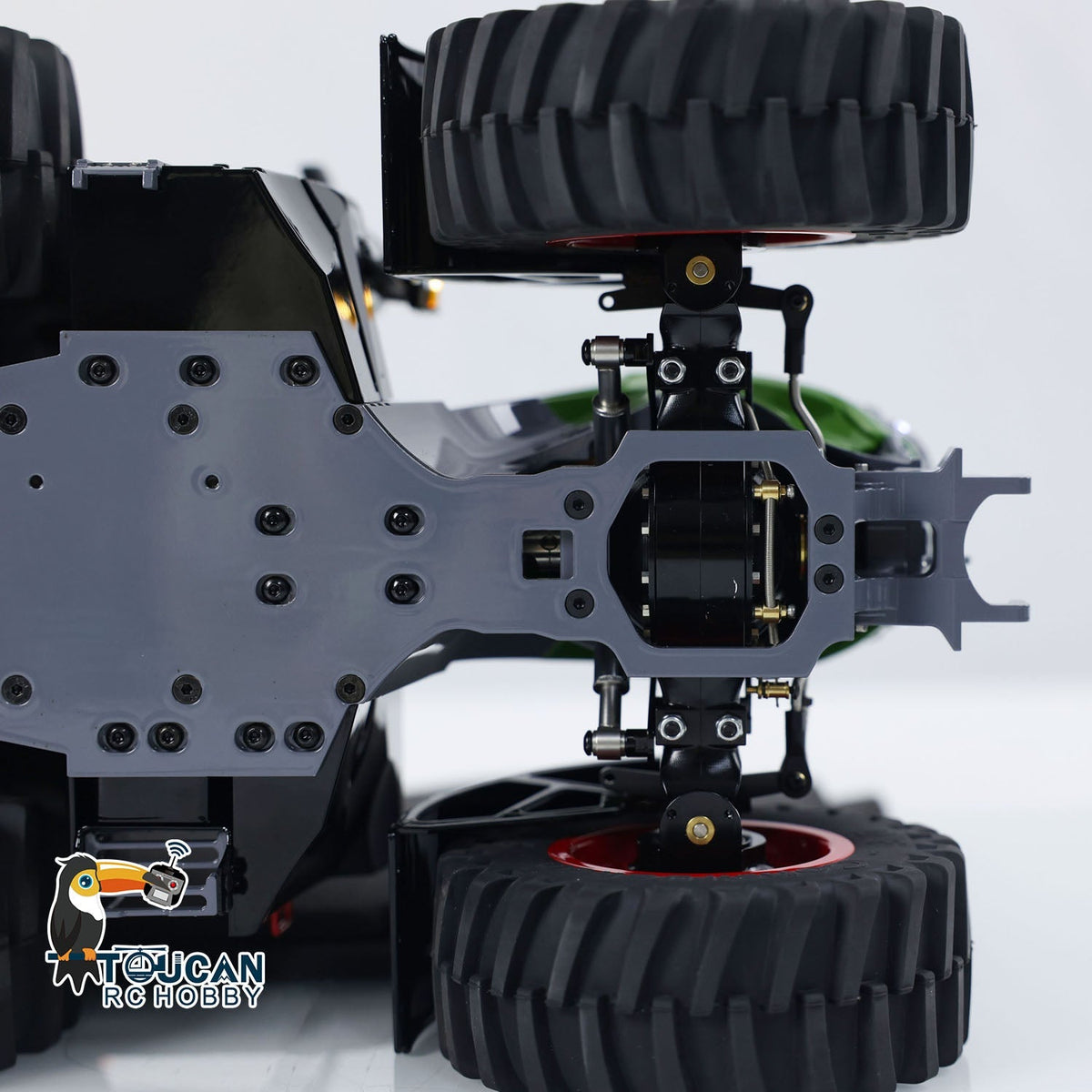 TOUCAN RC HOBBY LESU 1/16 4X4 1050 RC Tractors Metal Chassis Ready to Run Car Differential Lock Model FrSky ST8 ESC Servo Motor DIY Vehicle