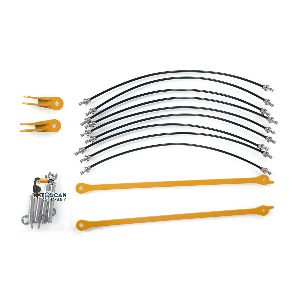 Superlift für Eyewhale 1/14 RC Hydraulikkran-LKW Y-Flügel-Kran-Upgrade-Teile lackiert und montiert