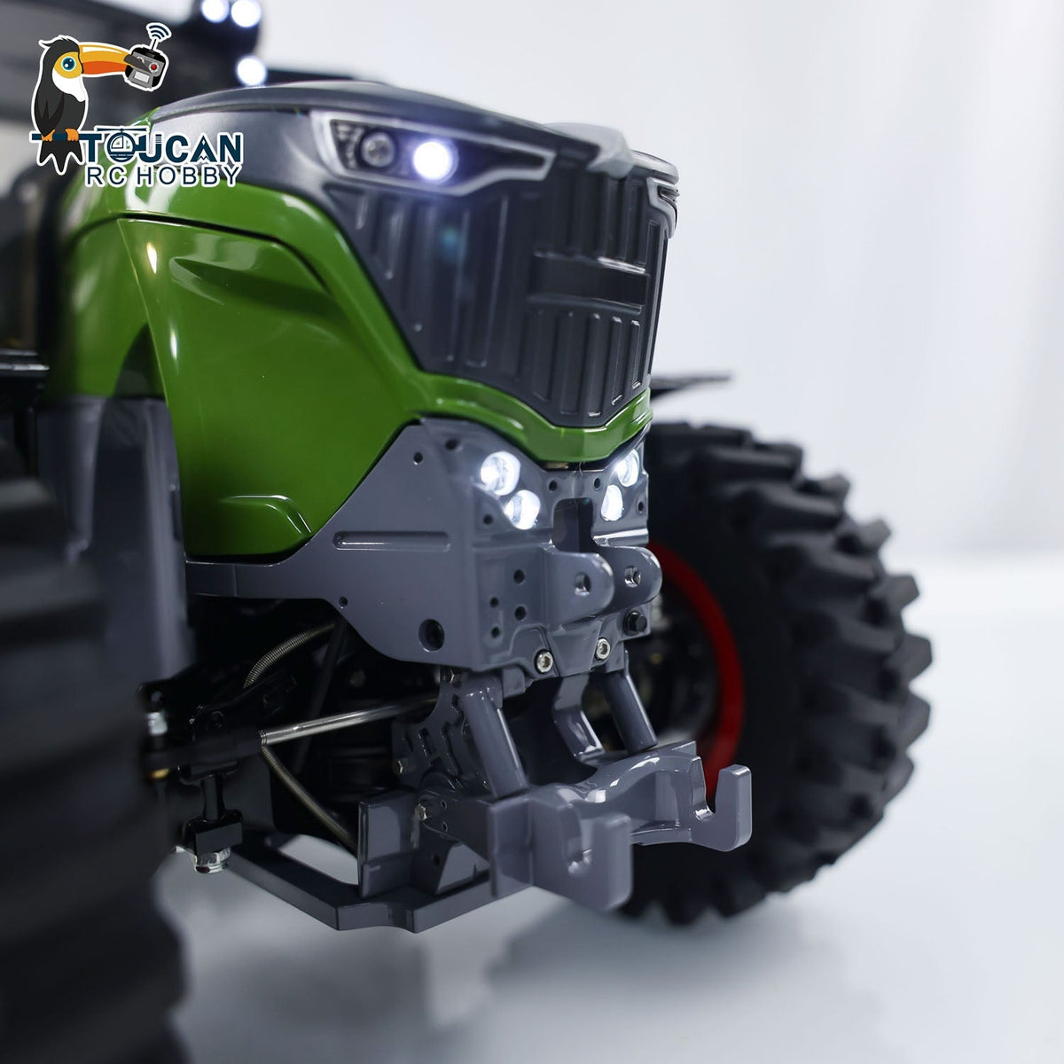 TOUCAN RC HOBBY LESU 1/16 4X4 1050 RC Tractors Metal Chassis Ready to Run Car Differential Lock Model FrSky ST8 ESC Servo Motor DIY Vehicle