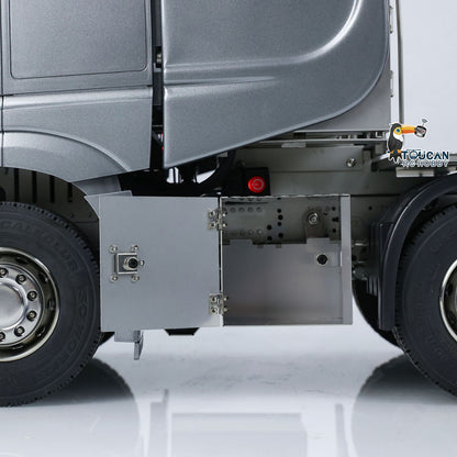 1/14 Ferngesteuerter Sattelschlepper 3363 LKW 10x10 Metallchassis Betriebsbereiter LKW Emuliertes Modell Lichter Geräusche 3-Gang-Getriebe