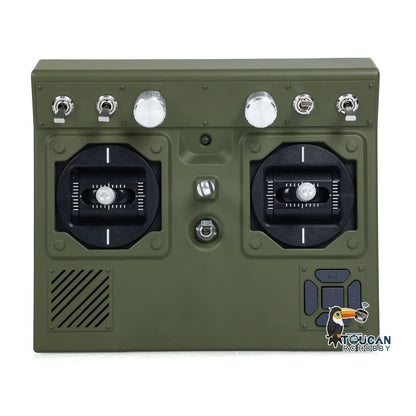 CoolBank 1/16 Radio Control Tank M8 HMC Scott Light Self-Propelled Howitzer RC Model 360degree Turret Rotary Smoke Sounds Lights RTR