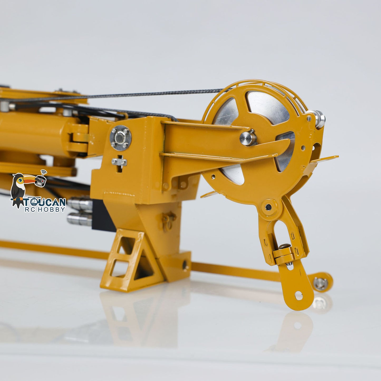 Superlift für Eyewhale 1/14 RC Hydraulikkran-LKW Y-Flügel-Kran-Upgrade-Teile lackiert und montiert