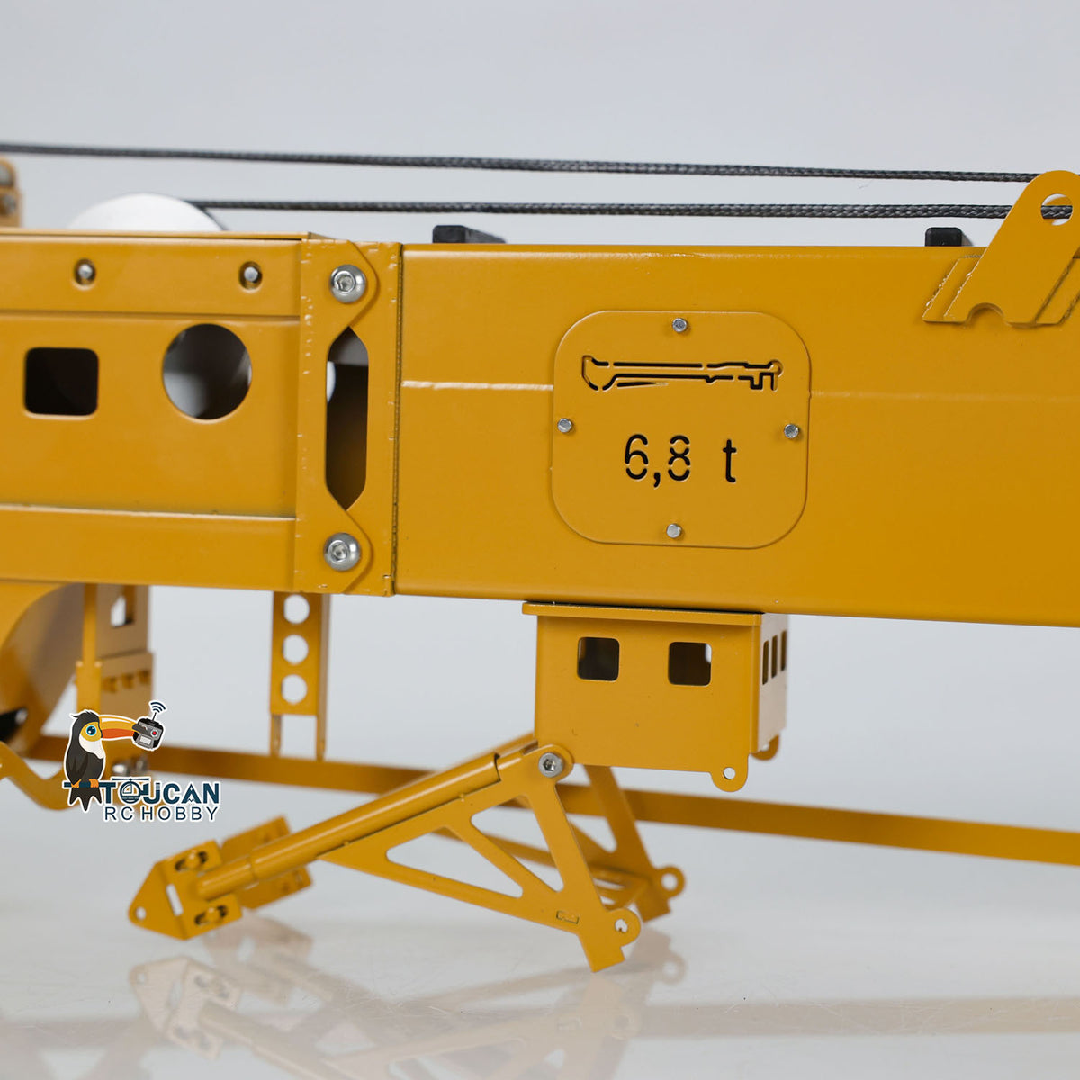Superlift für Eyewhale 1/14 RC Hydraulikkran-LKW Y-Flügel-Kran-Upgrade-Teile lackiert und montiert