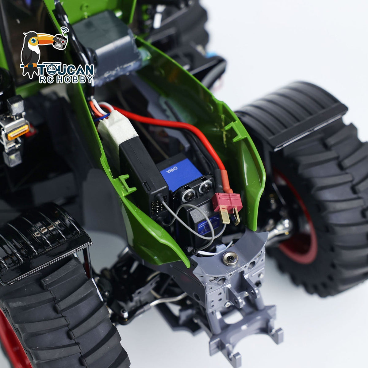 TOUCAN RC HOBBY LESU 1/16 4X4 1050 RC Tractors Metal Chassis Ready to Run Car Differential Lock Model FrSky ST8 ESC Servo Motor DIY Vehicle